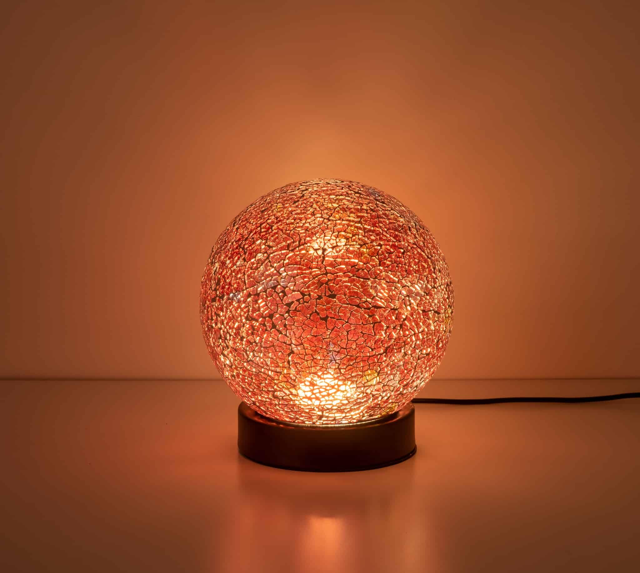 Amazon.co.jp: イシグロ モザイクLEDランプ ボール型 レッド AC無 φ155