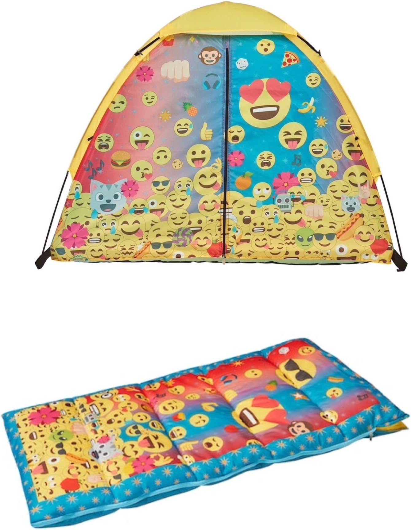 emoji 4' x 3' Play Tent and Sleeping Bag Set - Kids