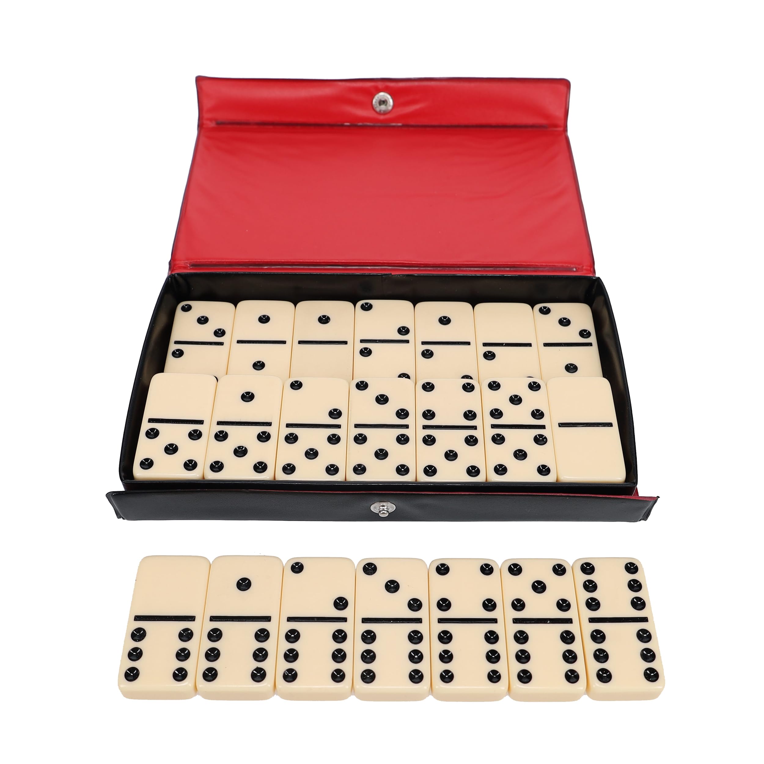 Amazon.com: WE Games Club Size Double Six Ivory Dominoes in Vinyl