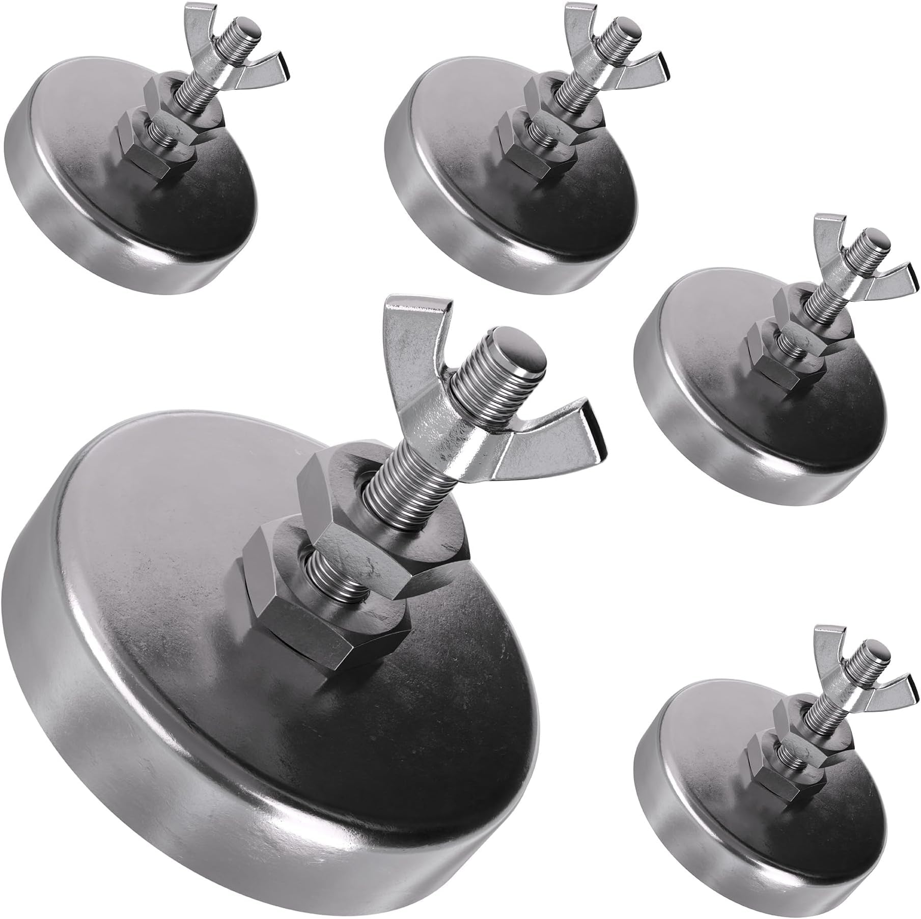 Heavy-Duty Ceramic Magnets - 35 lb Pull, 5-Pack -9