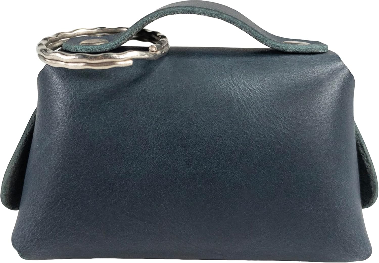 Hide & Drink, Tiny Handbag with Key Ring Holder Handmade from Full Grain Leather