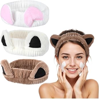 Pack of 3 Spa Headband Women's Hair Band Cosmetics