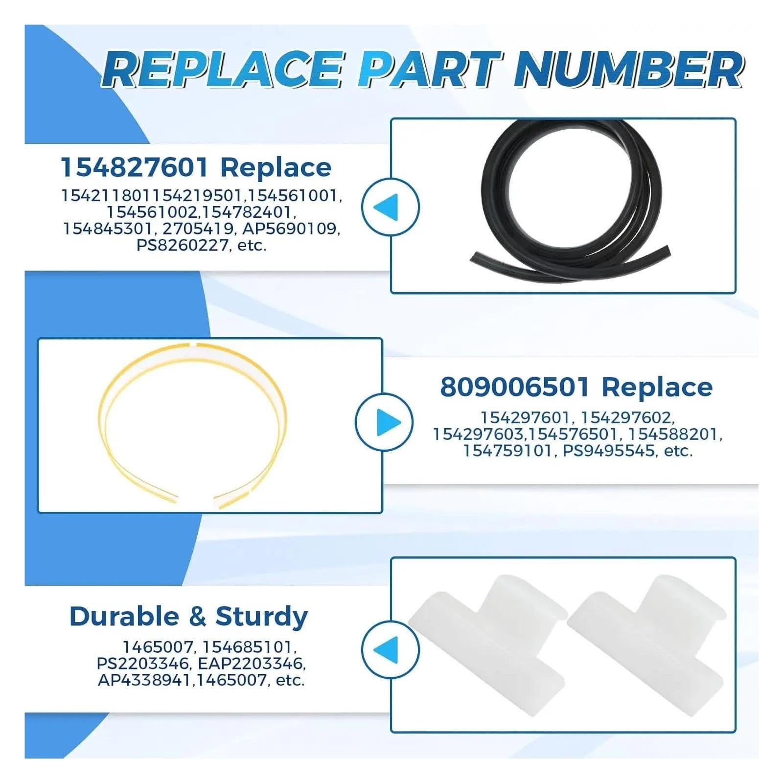 Guarnizione Vasca E Fondo Porta 154827601, Compatibile Per Frigidaire