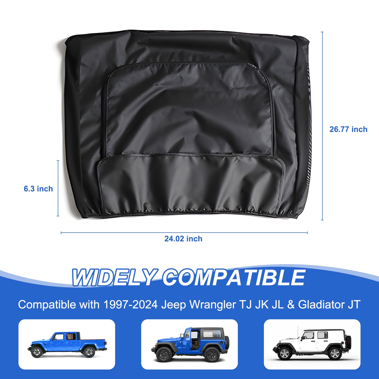 Pare-soleil Arrière Pour Jeep Wrangler/Gladiator 1997-2024 – Maille Respirante Anti-UV, Extensible, Protection Bébé/animaux, Idéal Camping Et Voyage