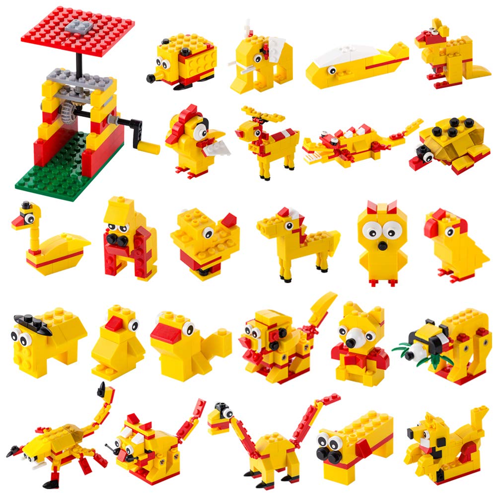 MEKNIC 244 Piece STEM Toys Kit, Educational Construction Engineering Building Blocks Learning Set for Ages 5 6 7 8 9 10 Year Old Boys & Girls, Best Kids Toy, Creative Games & Fun Activity