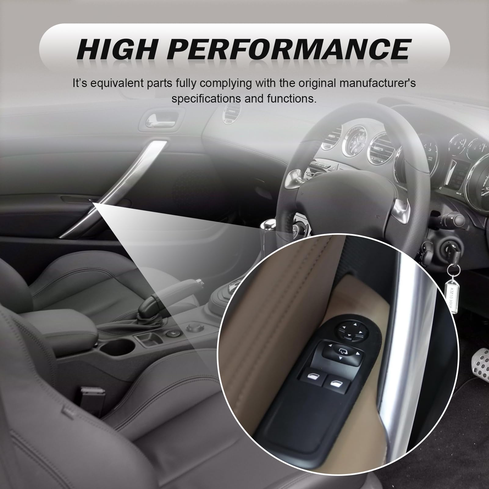 Interruttore di controllo alzacristalli elettrico 96659921ZD 6490FW 6490FX per Peugeot RCZ 2010-2015