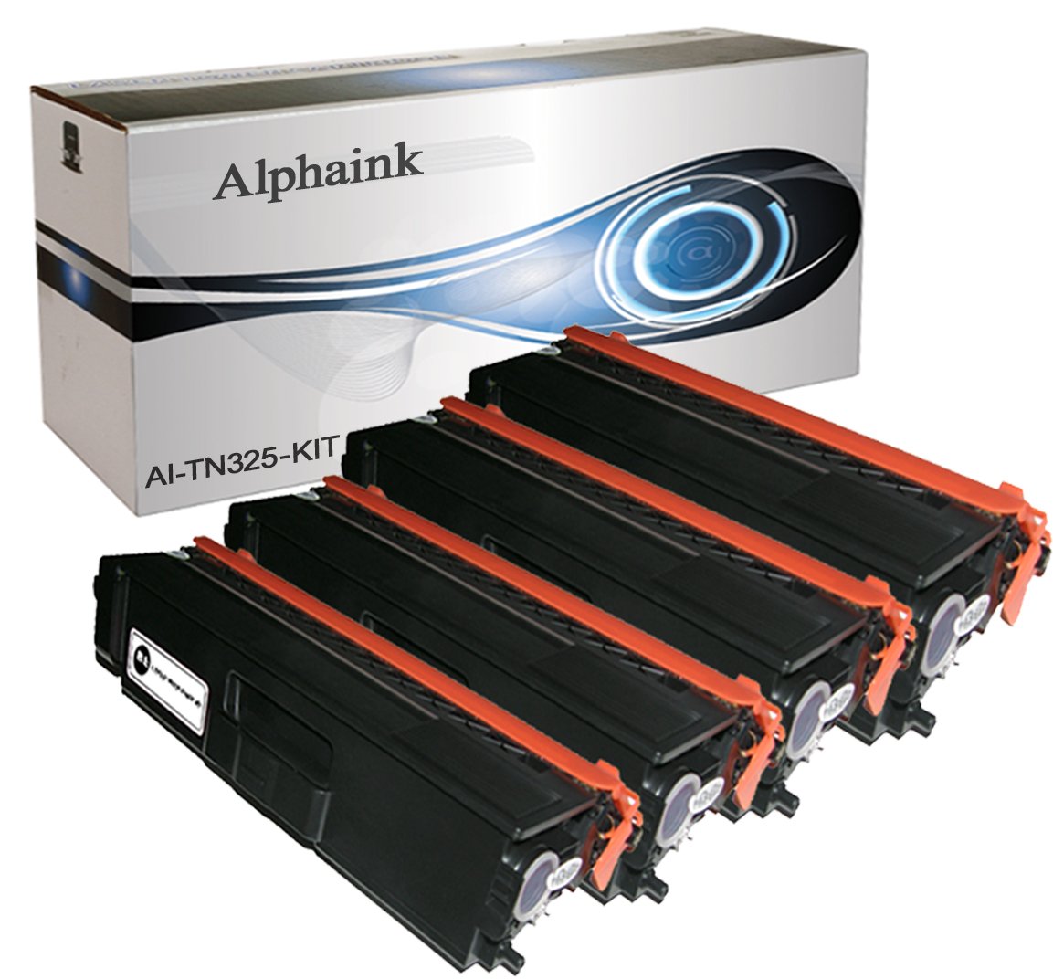 alphaink 4 Toner compatibili con Brother TN-325 per stampanti Brother HL4140CN HL4150CN HL4150CDN HL4570CDWT MFC9460CDN MFC9560CDW MFC9970CDW