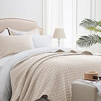 Vista 14 de SunStyle Home - Juego de colcha rosa para cama individual, manta ligera y reversible para todas las estaciones, 2 piezas con hojas bordadas, costura