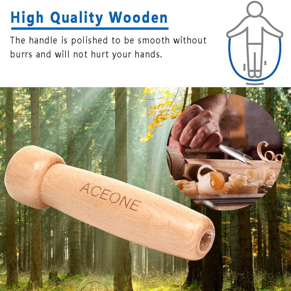 Skipping Rope Adult, Traditional Wooden Handle Jump Rope - Image 5