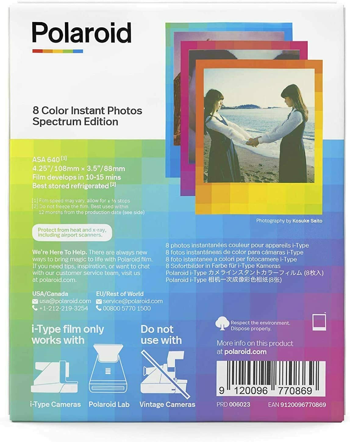 Amazon | Polaroid 6023 Color film for i-Type - Spectrum Edition