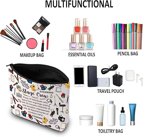 Miniatura 4 de G2TUP Theater Tech Gift Stage Crew Definition Bolsa de maquillaje Administrador de escenario Bolsa de cosméticos Teatro Tech Crew Regalo, Equipo de