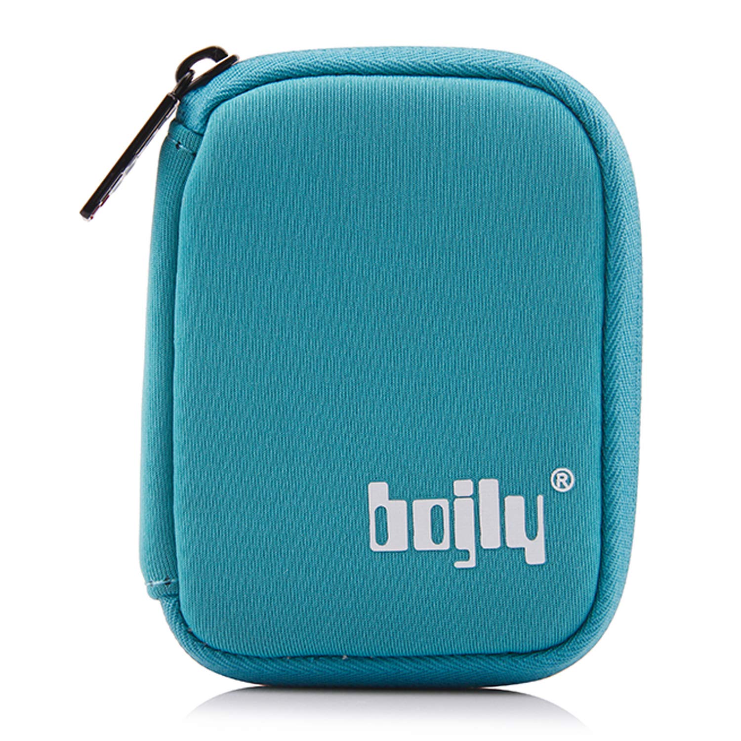 BOJLY Hard Drive Case, External Protective Storage Carrying Case Bag | Lightweight Protective |Waterproof Electronic Accessories Organizer Holder for USB Key, Earphone Cable, Green