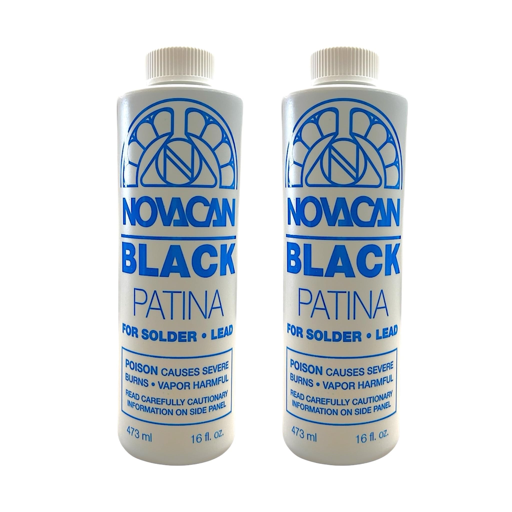 Black Patina For Lead And Solder - 16 oz Bottle Pack of 2