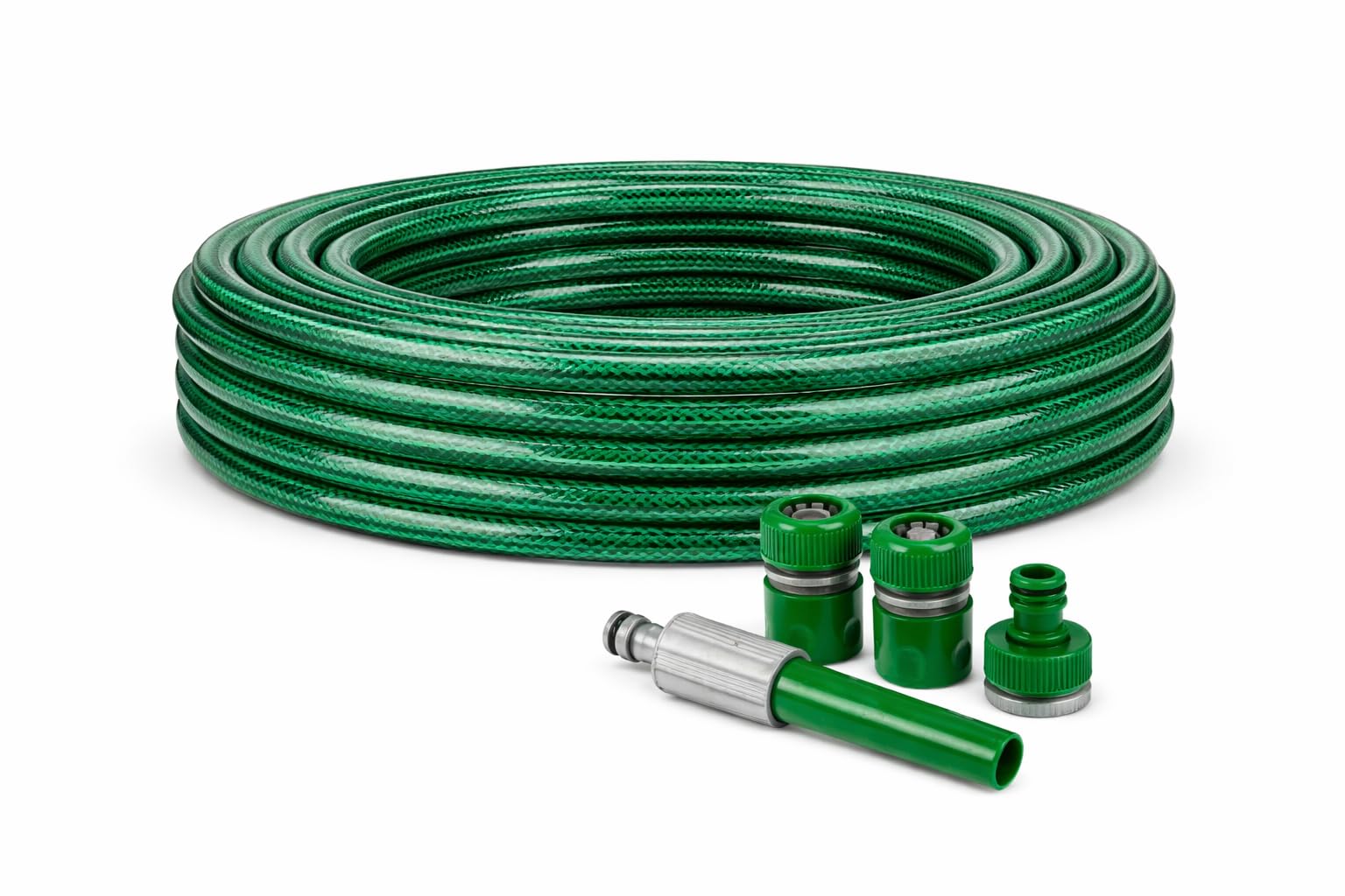 Garden Mile 15m Garden Hose Pipe – Heavy Duty Anti-Kink 1/2" Water Hose with Spray Nozzle & Connectors for Gardening, Plants & Car Washing