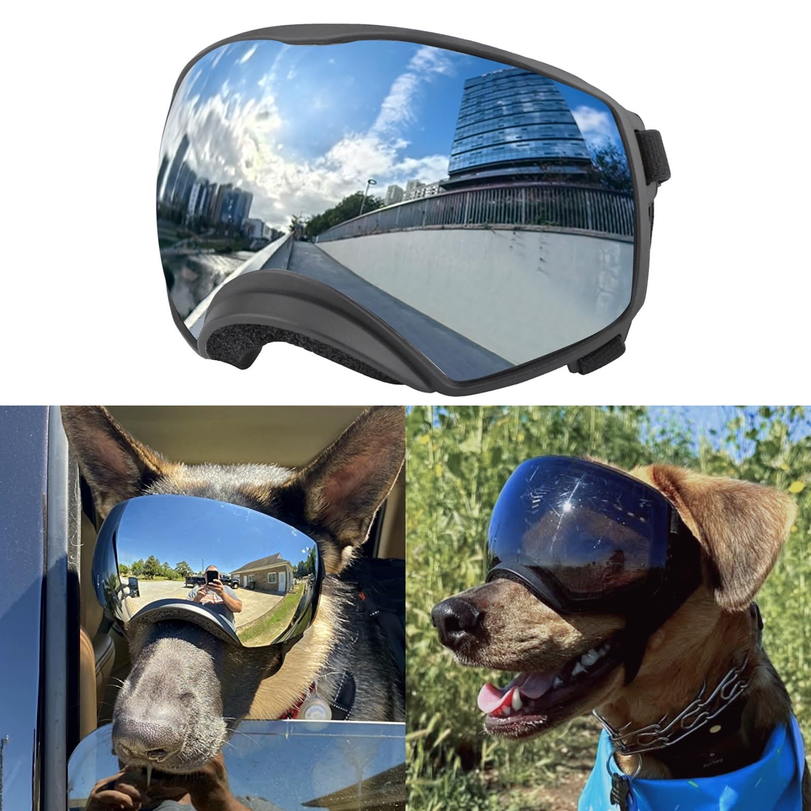 NAMSAN Dog Goggles for Large Dogs