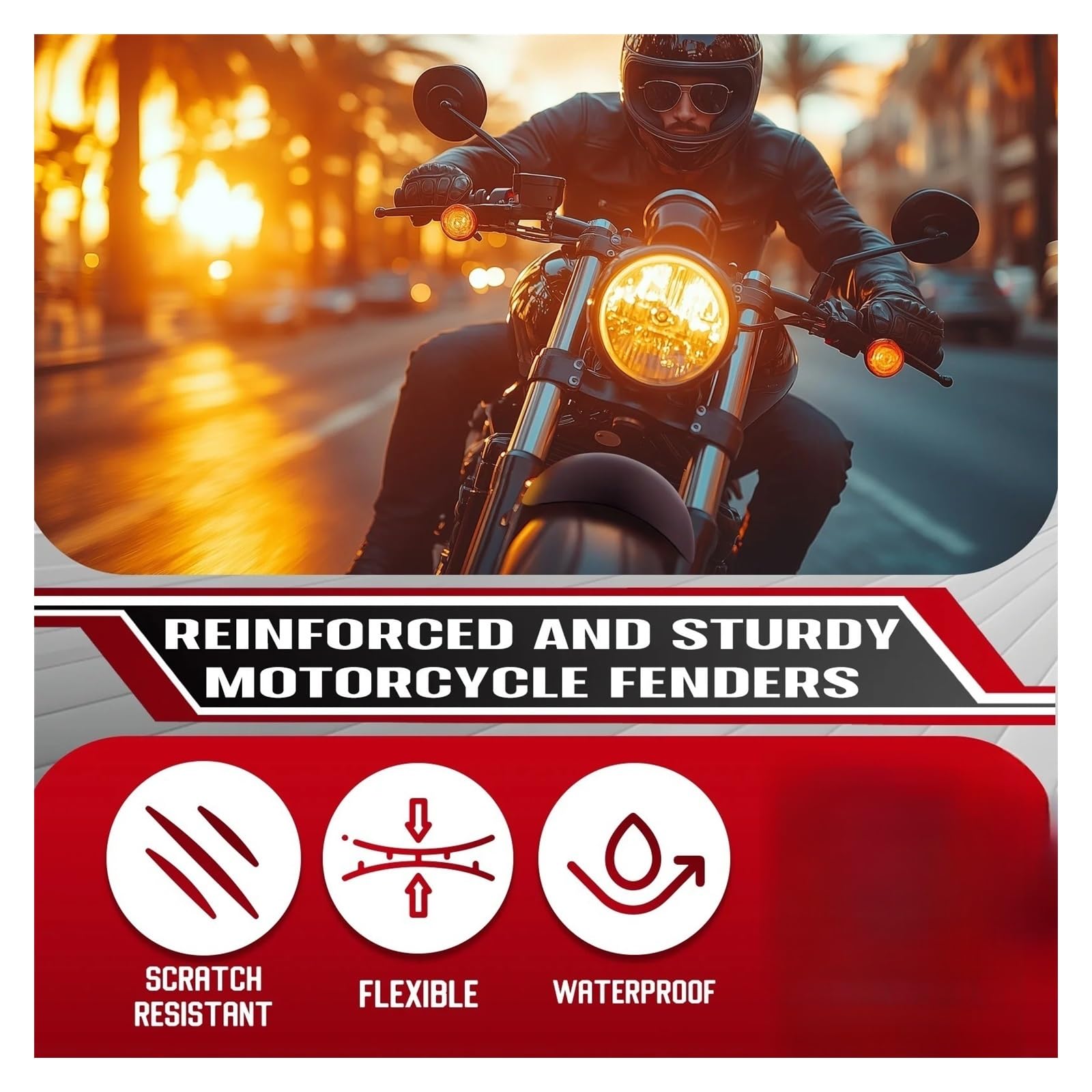 Parafango Anteriore Corto Per Moto Protezione Per Fuoristrada Nero Per Ha&rley Sportster XL 48 Forty Eight 2010-2017 componenti parafangos