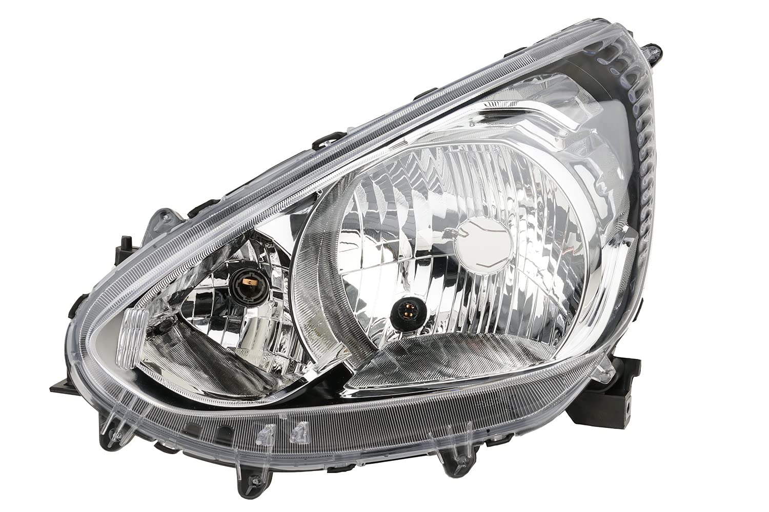 Johns, Faros delanteros halógenos aptos para Mitsubishi Space Star 12 12-20 H4 izquierda + faros antiniebla + bombilla