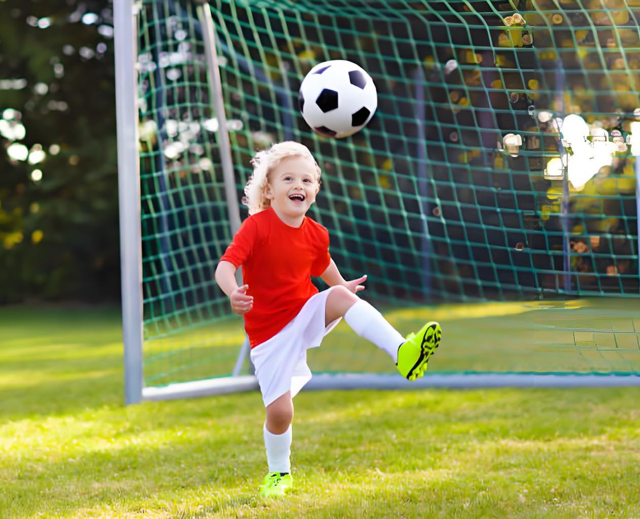 Football Jersey, jersey 2024 Soccer Jersey, T-Shirt Boys Kids Youth Jersey Socks Soccer Shirt Kit Set (US, Numeric, 24, Regular, red)