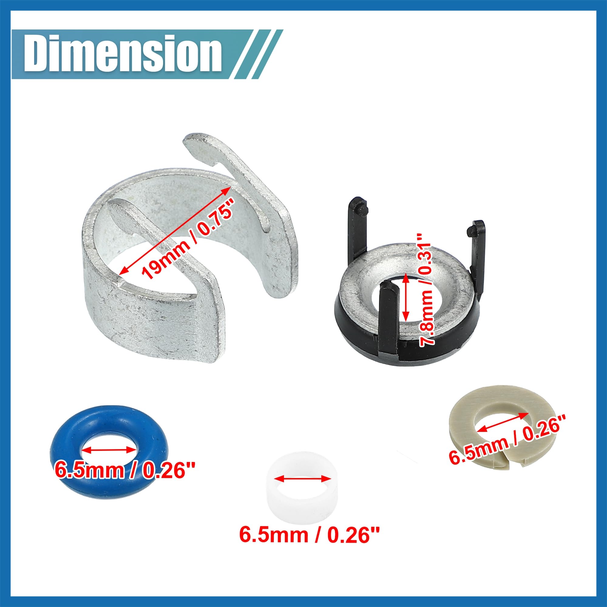 A ABSOPRO 4 Set Carburante Iniettore Guarnizione Kit Riparazione 06J998907D 06J998907 06J998907A Sostituzione dell'articolo