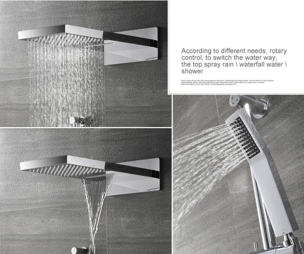Regendusche Armaturen Thermostatische Steuerung Duschventil Messing Bad Dusche Wasserhahn Badezimmer Regen Dusche Set