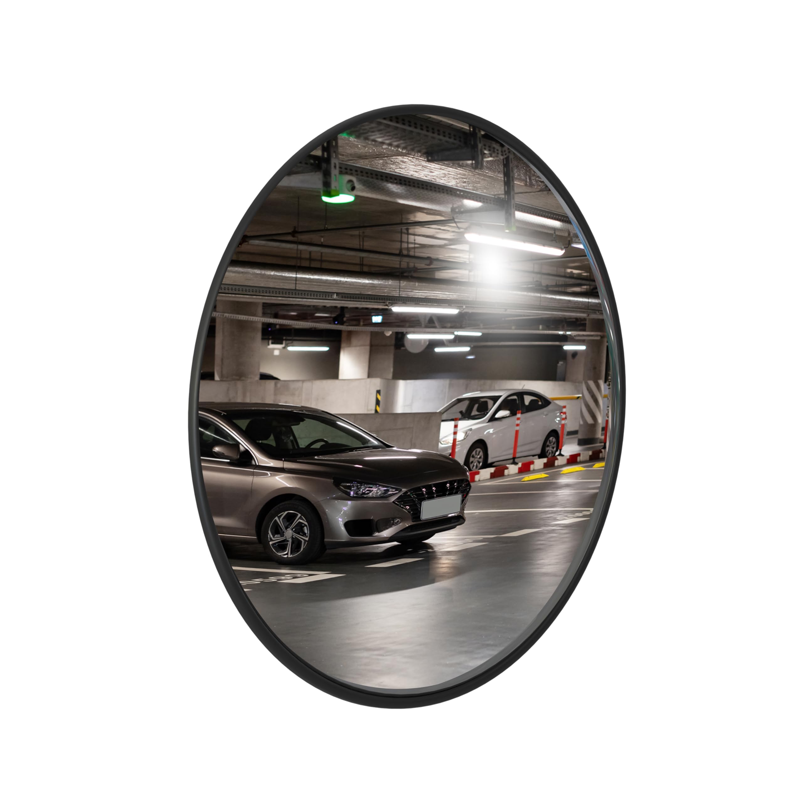 Berry Miroir Convexe De 61 Cm Pour Sécurité Extérieure, Miroir De Sécurité Grand Angle Pour Entrepôts, Allées, Garages Et Plus Encore, Miroir D'angle Mort De 60 Cm Pour Plus De Sécurité Et