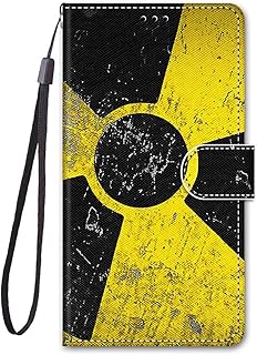 Asus Zenfone 9 / 9z Case, 3D Shockproof Premium PU Leather Flip Wallet Cover with Magnetic Stand Card Holder Money Pouch Folio TPU Bumper Protective Phone Case for Asus Zenfone 9 / 9z Yellow Black