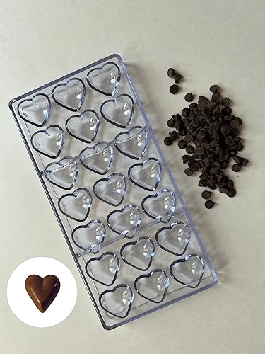 Miniatura 2 de Molde de caramelo y chocolate en forma de corazón  Hazlo tú mismo  Haz tu propio caramelo de chocolate en forma de corazón en casa o comercial