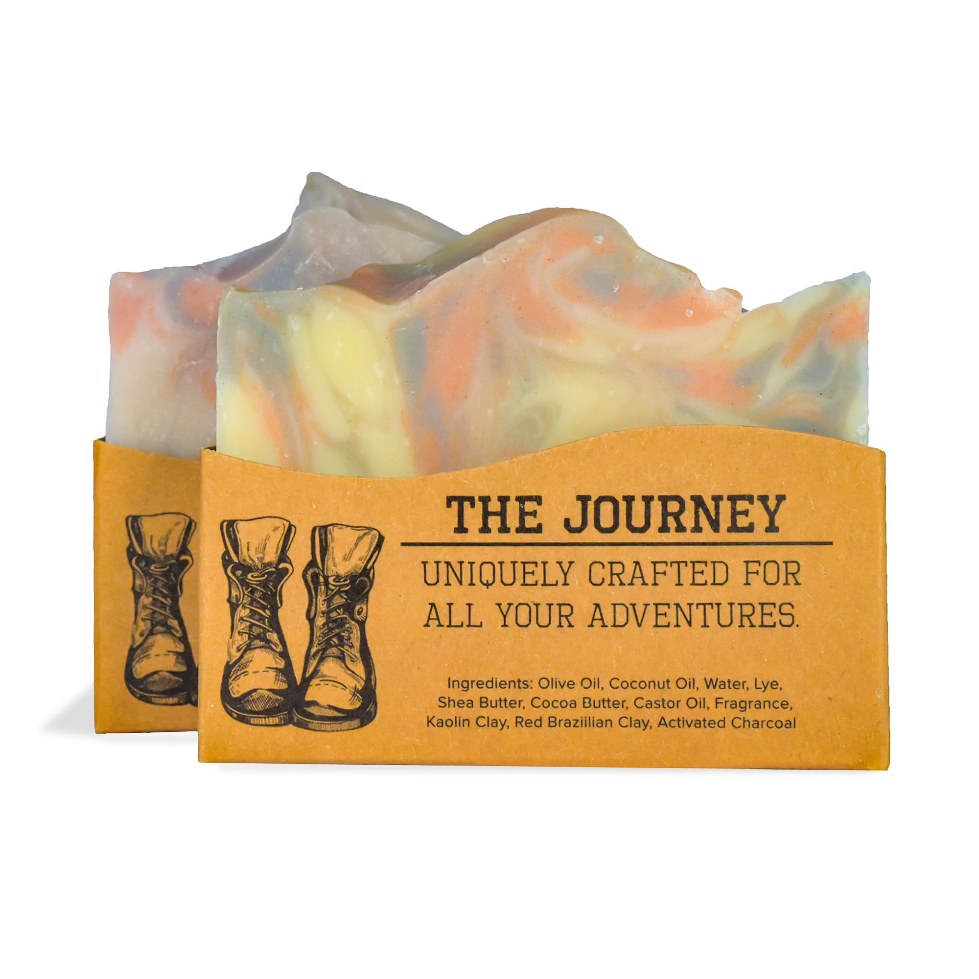 CompassSoap The Journey | Natural Bar Soap for Men & Women | Body & Face Soap Bar for Women and Men | Minimalist & Gentle Lather | Natural Bath Soap,