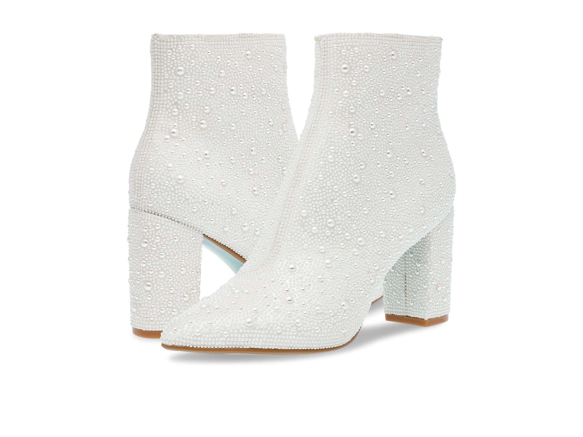 Betsey Johnson Women Glam Ankle Boot, Pearl, 6.5 UK