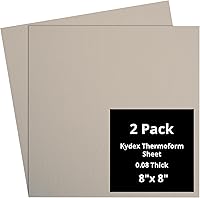 Vista 34 de Kydex Sheets - Solid Color DIY Kit for Crafting Holsters, Sheaths, and Mag Pouches - (8x8, 8x12, 12x12), Premium Thermoform Sheets - Thick, Durable