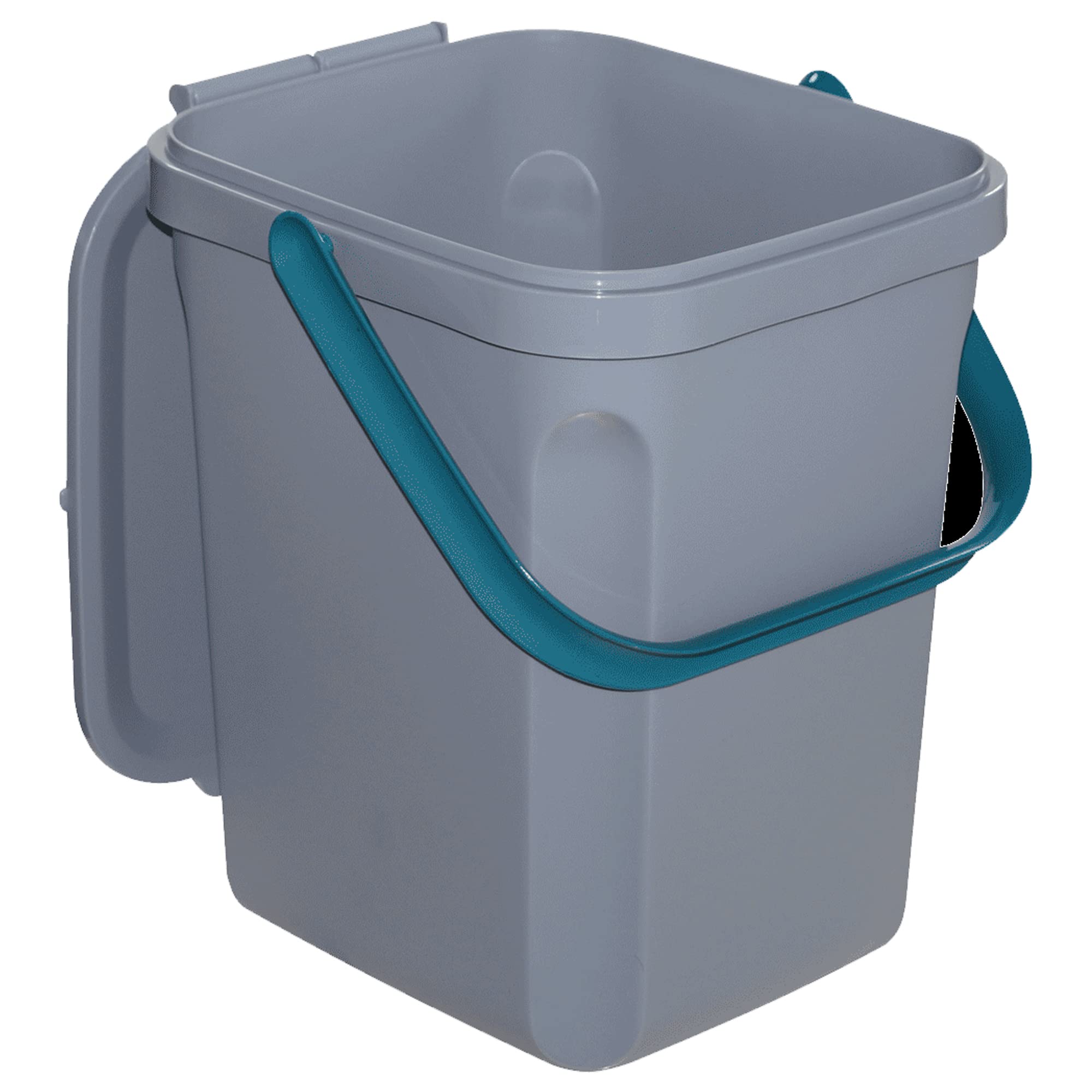 Denox DEN121 Organiczny wiadro 10 litrów, szary, 235x265x285 mm