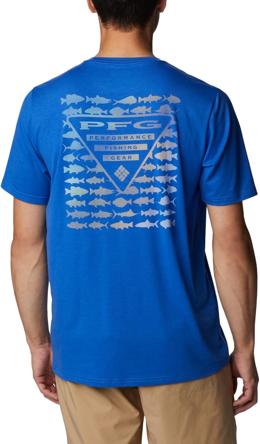 Columbia Mens PFG Triangle Fill Tech Tee Short Sleeve - Image 2