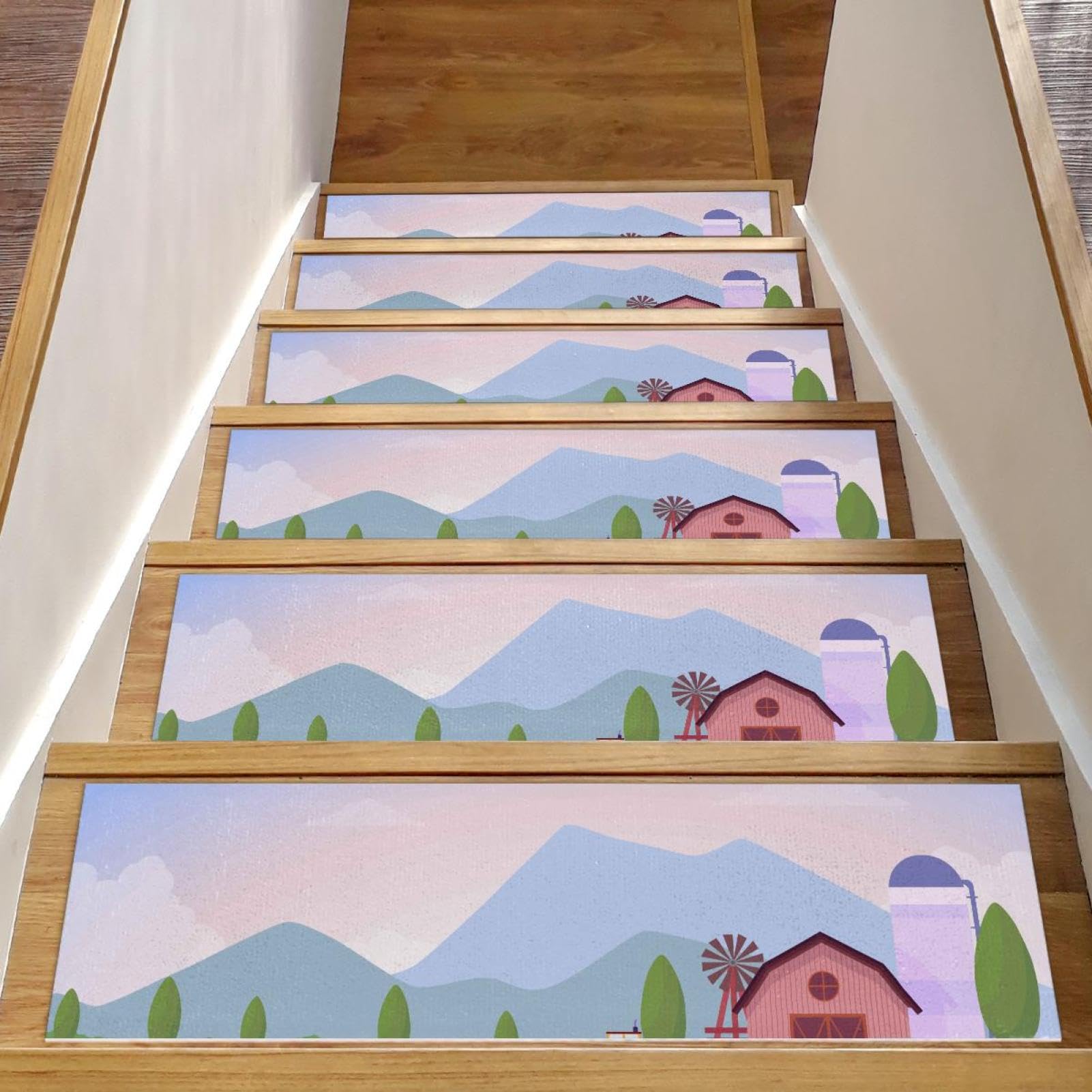 Tapis d'escalier antidérapants escalier bois enfants et animaux