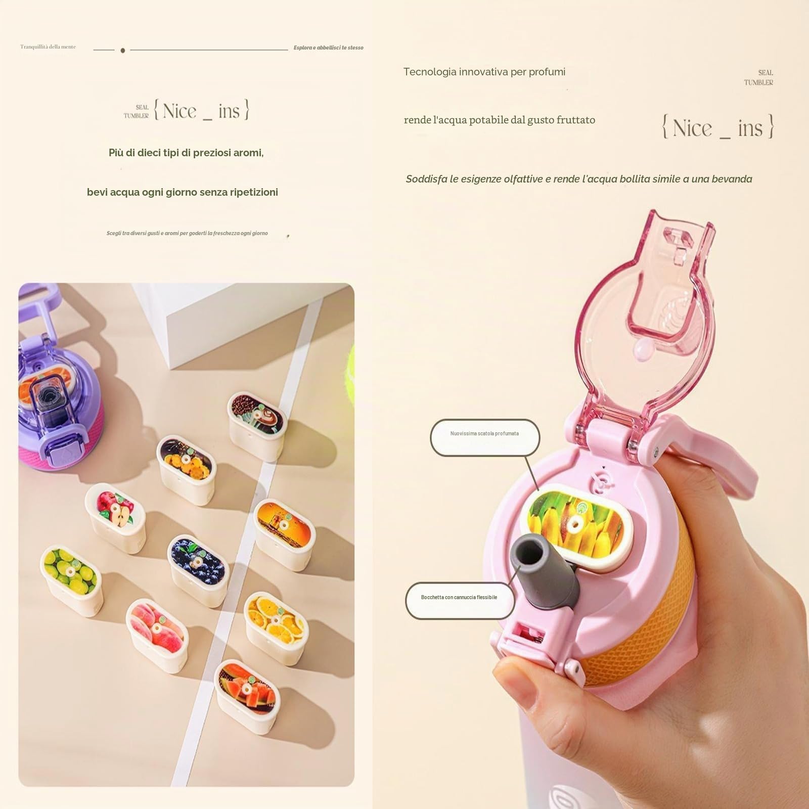 10/14 Pz Confezione Universale di Capsule Aromatizzanti per Bottiglie d’Acqua con Diversi Gusti, Capsule Aromatizzate alla Frutta per Bottiglie d’Acqua, 0 Zucchero 0 Calorie, Capsule Aromatizzate alla