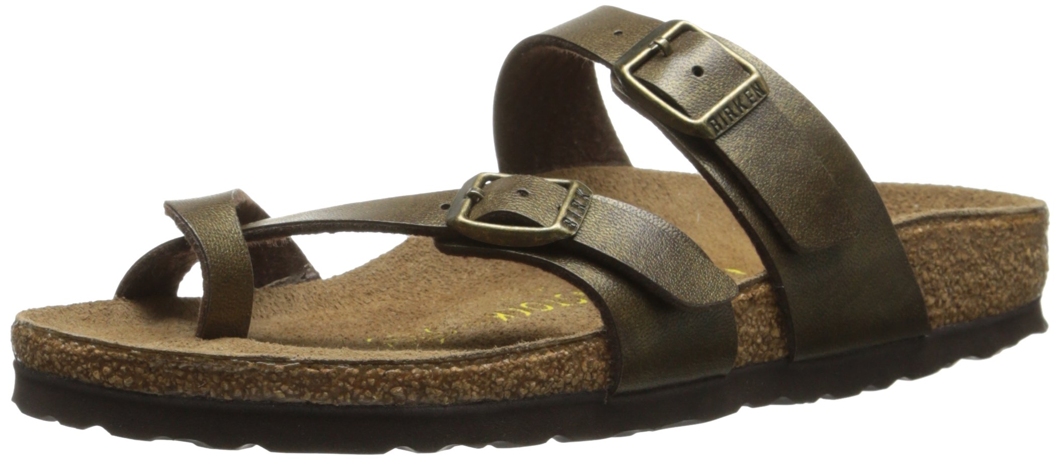BirkenstockWomen's Birko Flor Mayari Fashion Sandals 4-4.5 2A(N) Us Golden Brown