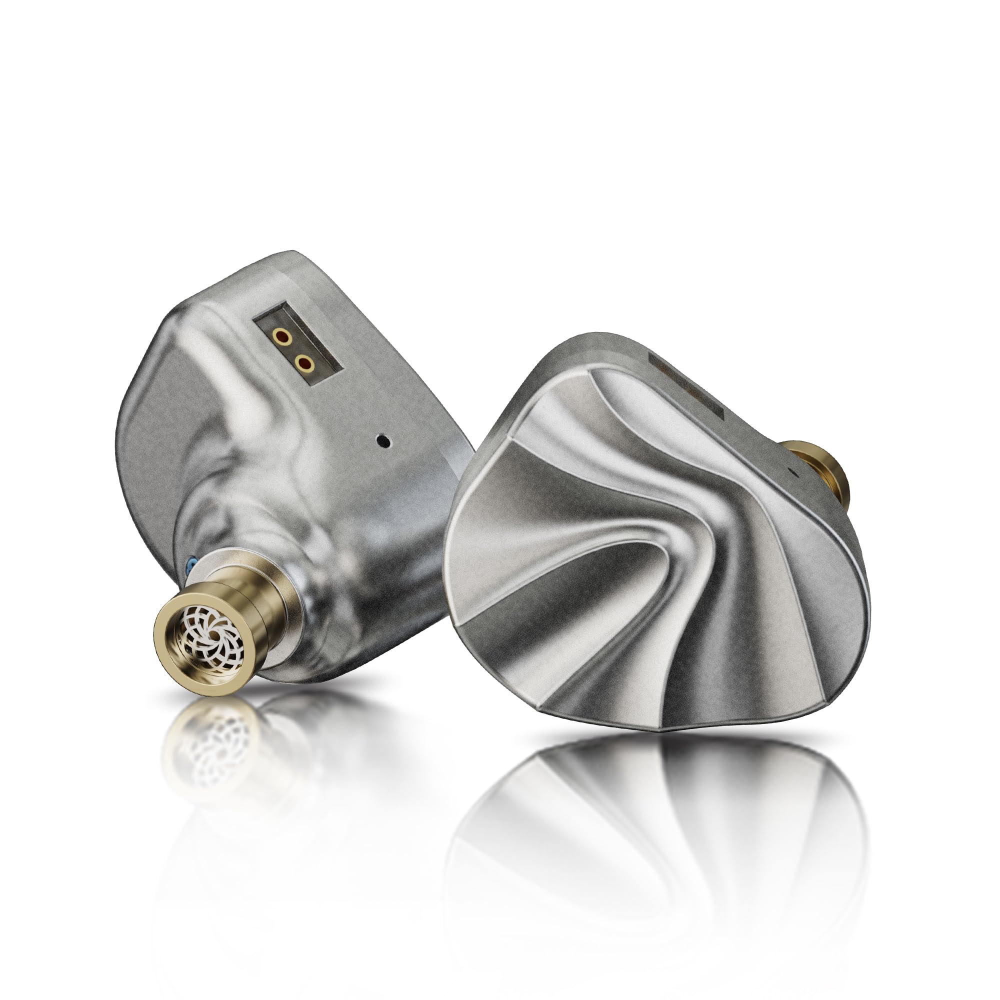 iBasso Jr. Cookie Ti dynamiczne słuchawki magnezowe/aluminiowe, stop tytanu, podwójny obwód magnetyczny 0,4 cala (10 mm), słuchawki, membrana ze stopu magnezu/aluminium, podwójny obwód magnetyczny