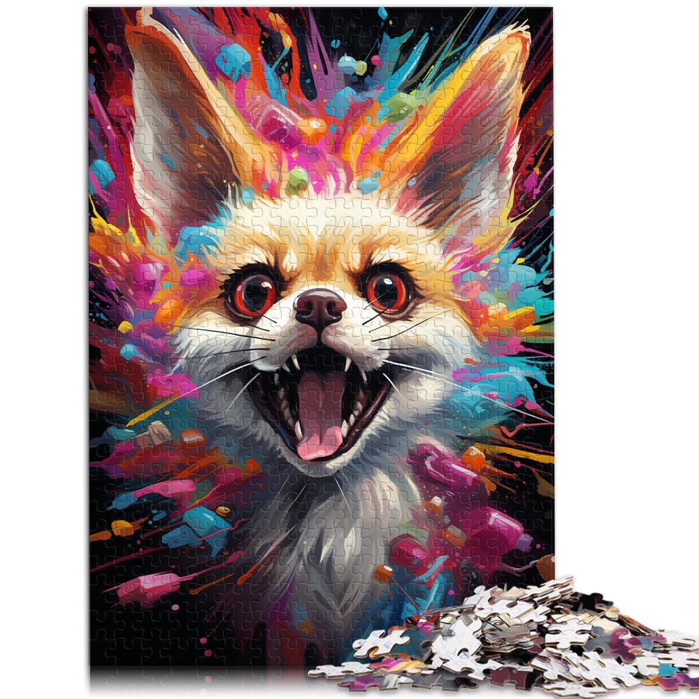 Jigsaw Puzzles for Adults 1000 Piece fox painting Puzzles Gifts 26x38cm gifts for friends and family Suitable for and teenager 14 and up โ image 1