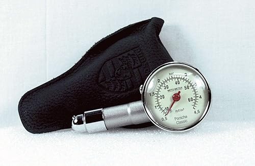 Nuevo medidor de presión de neumáticos Porsche original con estuche OE. 91172220200