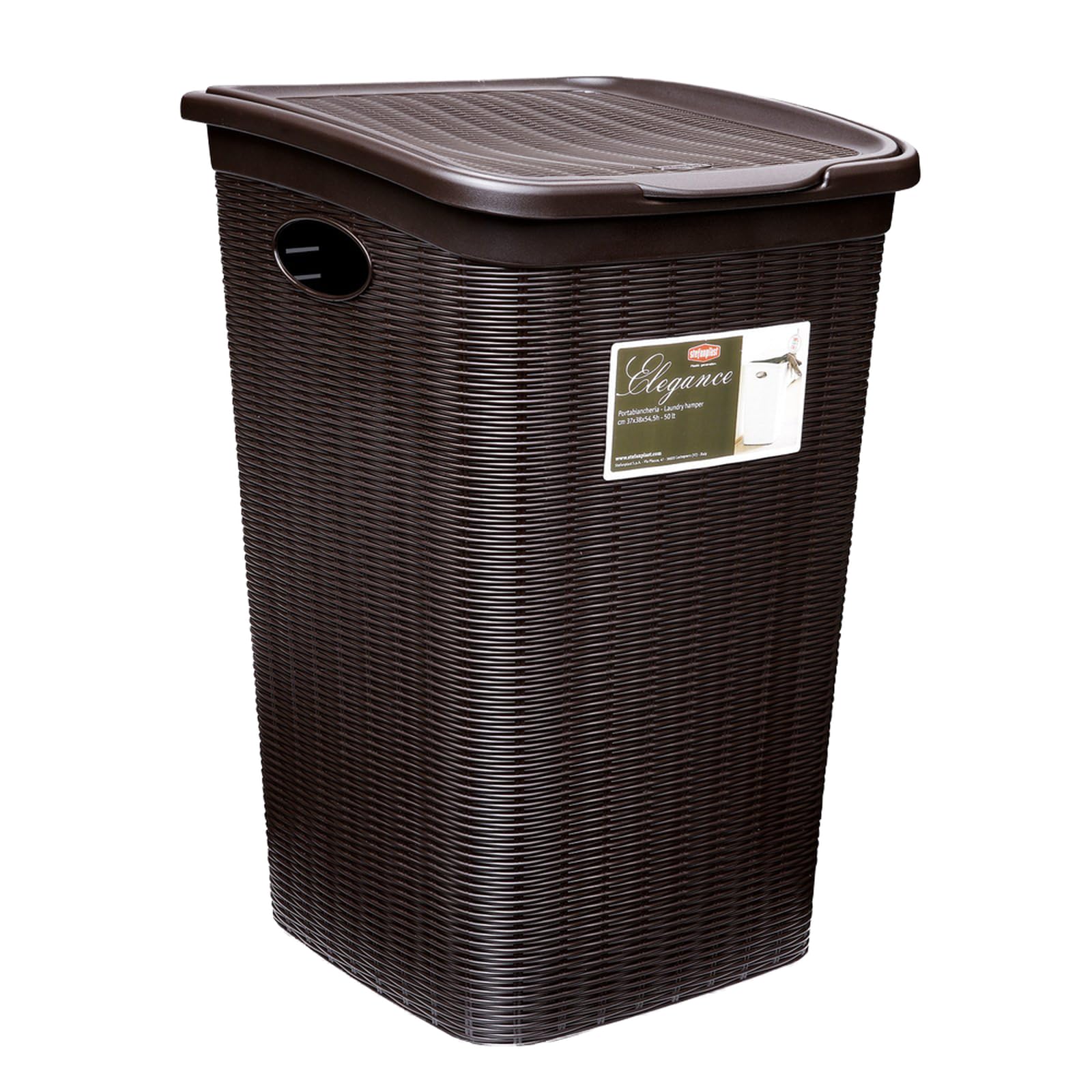 Stefanplast Elegance Laundry Hamper, 37 x 38 x 54.5 cm
