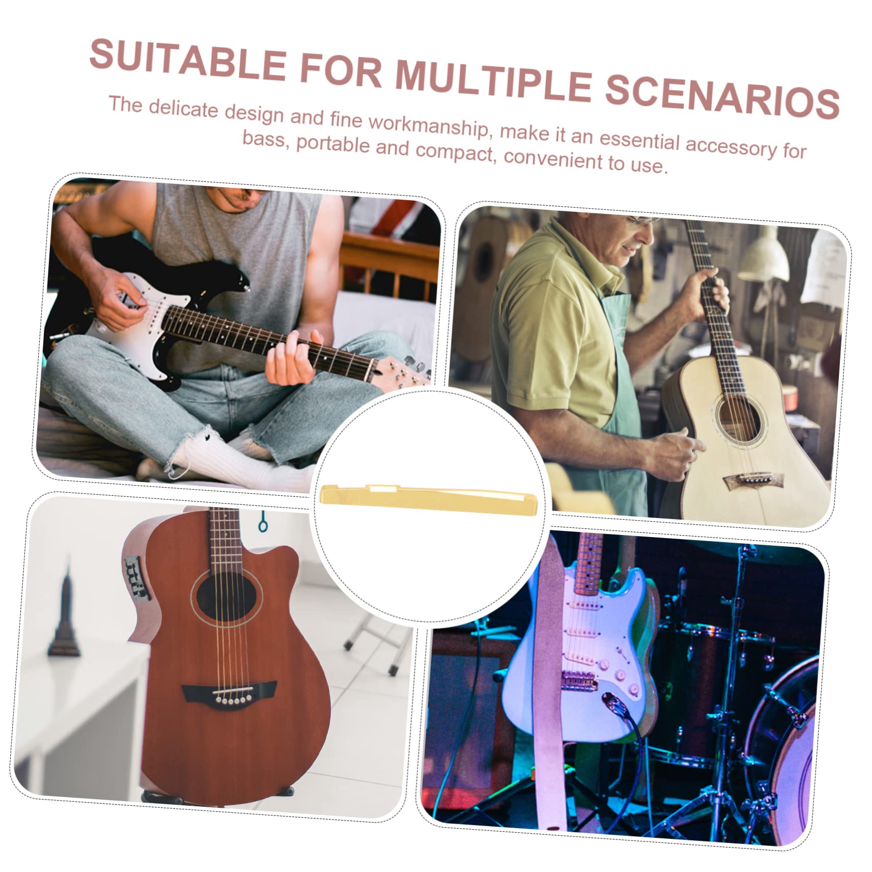 Levemolo Coustic Guitar Bridge Nuts Guitar String Classical Guitar Nut Brass Nut Set