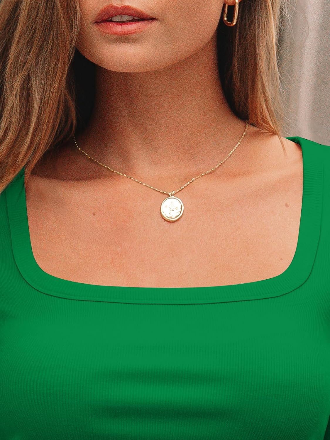 AUTOMET Women‘s Ribbed Square Neck Top, Long Sleeve Slim Fit Basic Shirt for Fall Winter Spring, Casual Crop Tee - Image 5