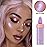 URQT Polvo De Hadas Fairy Highlight Patting Powder Highlighter Body Brightens the Natural Three-dimensional Face Powder Blusher (04 Fantasy Purple)