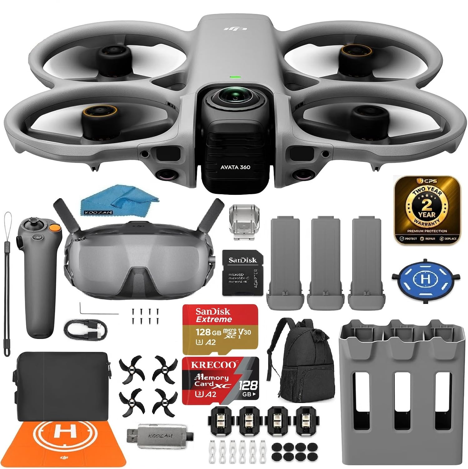 Amazon.com: DJI Avata 360 Motion Fly More Combo FPV Drone with