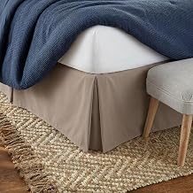 Linen Market Bed Skirt - Ultra Soft Microfiber - Easy Fit with 14 Inch Tailored Drop - Hotel Quality, Shrinkage & Fade Resistant - Bed Cover - Queen Bed Set - Bedroom Decor - Queen, Taupe