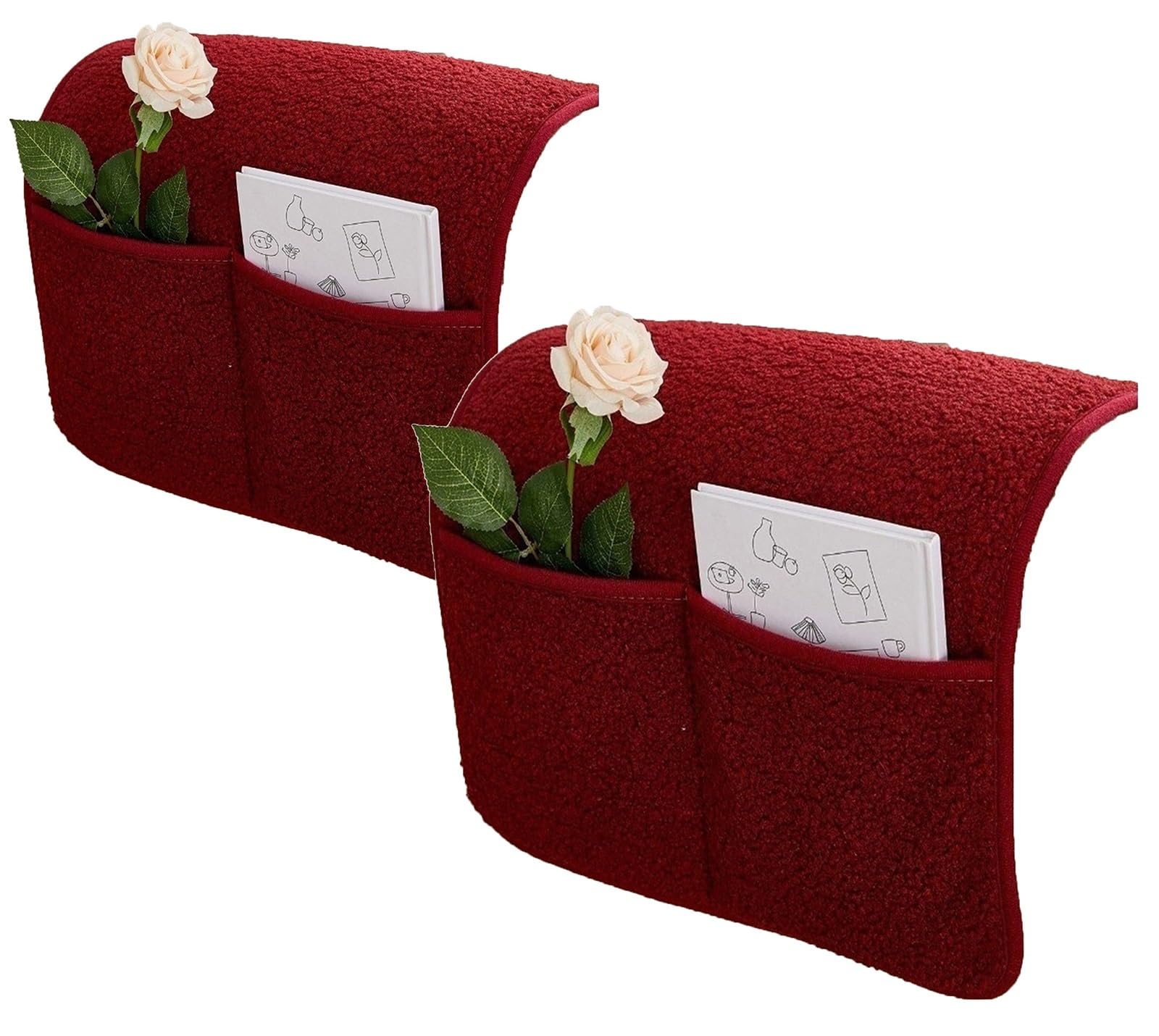 Miecoae Sofa Armchair Covers Armrest Headrest Slipcovers Recliner Chair Arm Cover Armchair Cover for Leather Sofa Couch Protector(1875,With Pocket 2 piece)