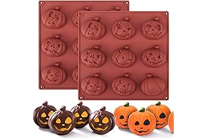 Halloween Jello Shot Molds, Silicone Hot Chocolate Bomb Molds, 2 Pack 9-Cavity...