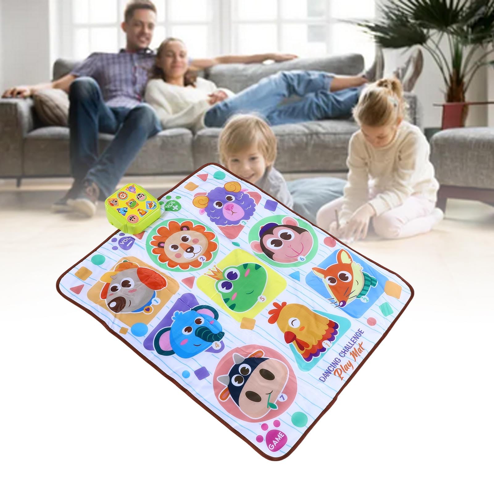 Alfombra de Baile para Niños, Almohadilla de Baile Electrónica Antideslizante Iluminada para Niños de 7 Años o Más, Acolchada Suave, 32,28x25,59 Pulgadas