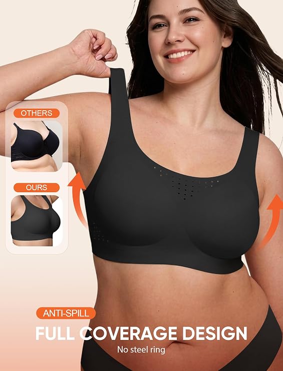 Wireless Minimizer Bra for Women Full Coverage Plus Size