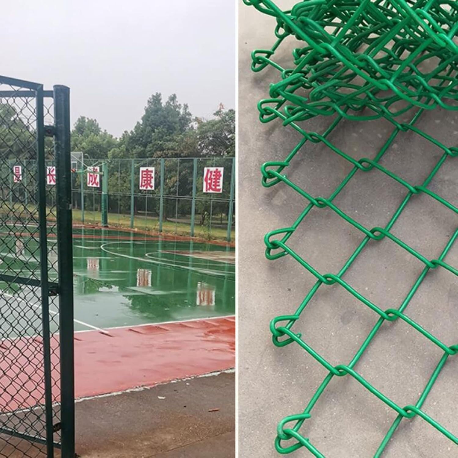 Siatka zgrzewana, ogrodzenie sadownicze powlekane PCV, ogrodzenie hodowlane, ogrodzenie pasa zieleni ogrodowej Ogrodzenie ogrodowe(Green,1.2M)