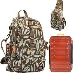 KINGDOM Fishing Tackle Storage Bag With Fishing lure Box, Water-Resistant